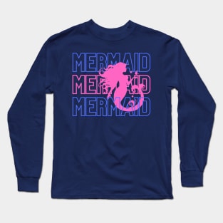 Mermaid in bright colours Long Sleeve T-Shirt
